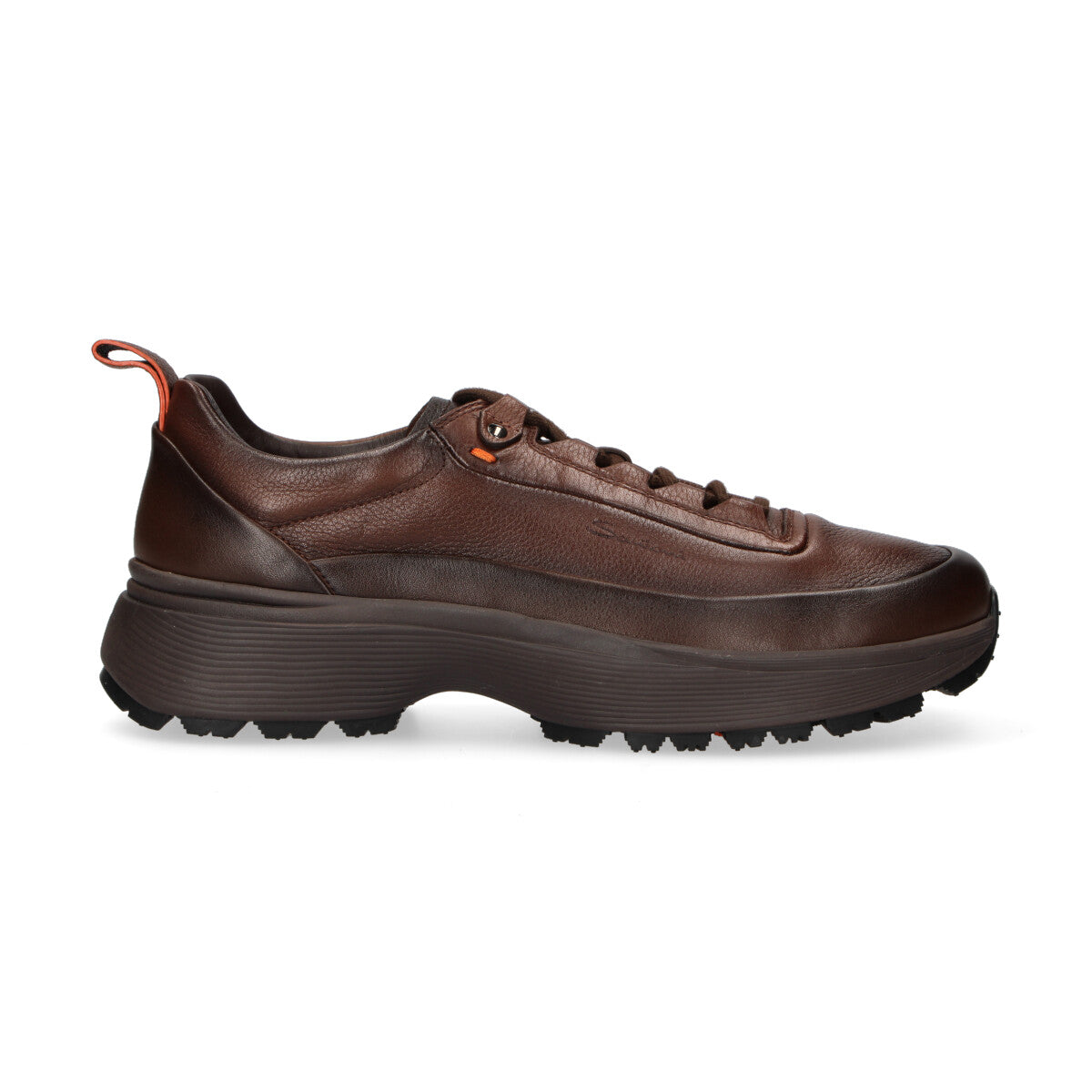 Santoni sneaker Easy Bounce Mountain in pelle testa di moro