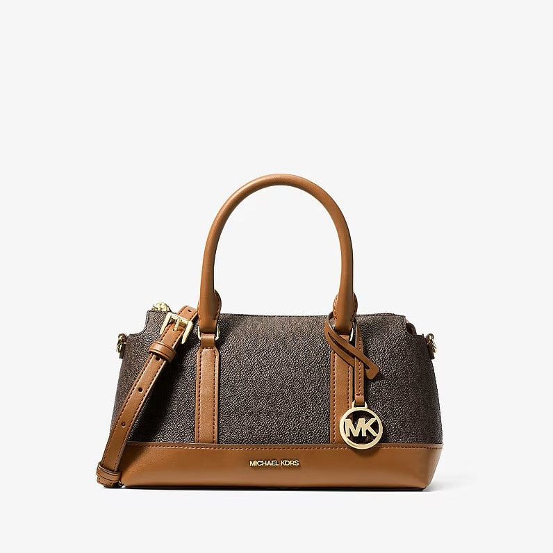 Michael Kors borsa Andie in pelle logata cuoio
