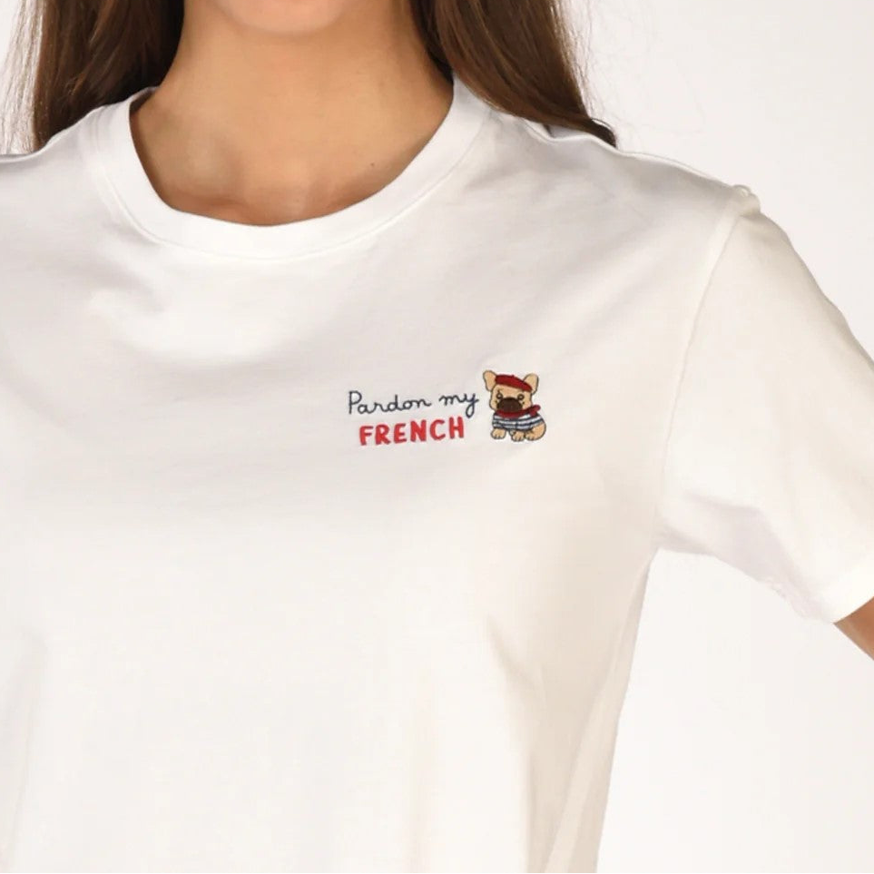 Mc2 Saint Barth t-shirt Emilie ricamo Pardon my French