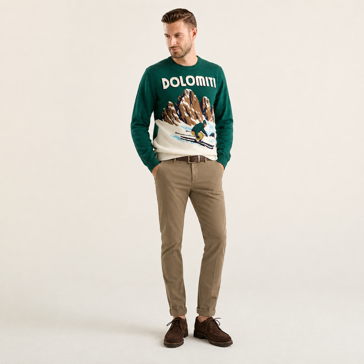 Dondup Pantalone Gaubert Slim Uomo Beige