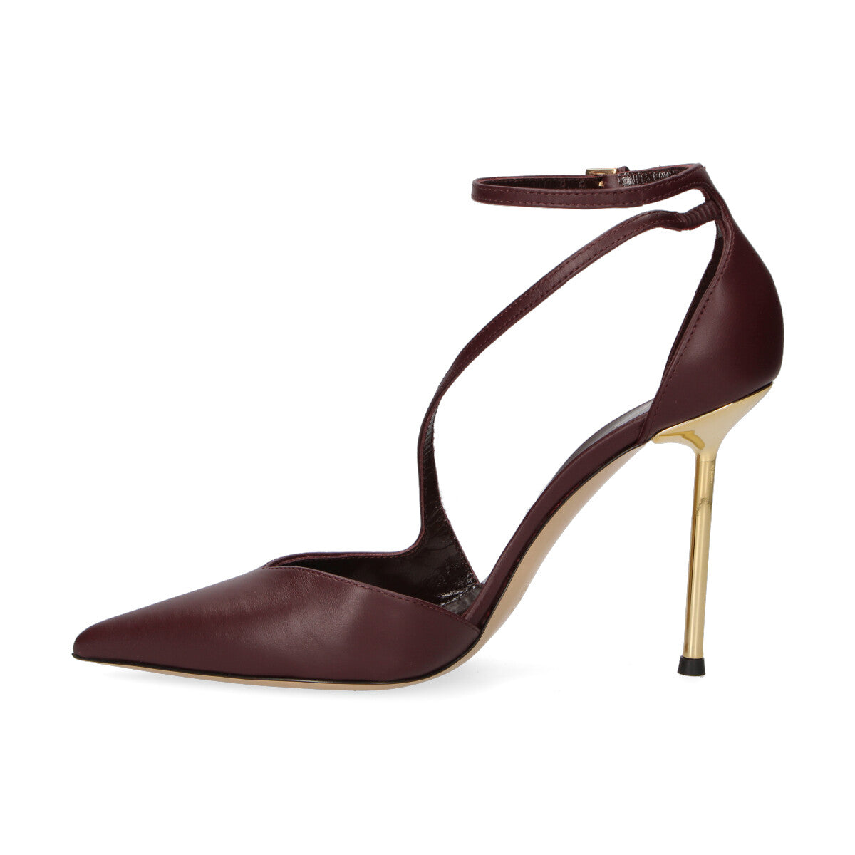 Ninalilou decolltè Helen pelle bordeaux