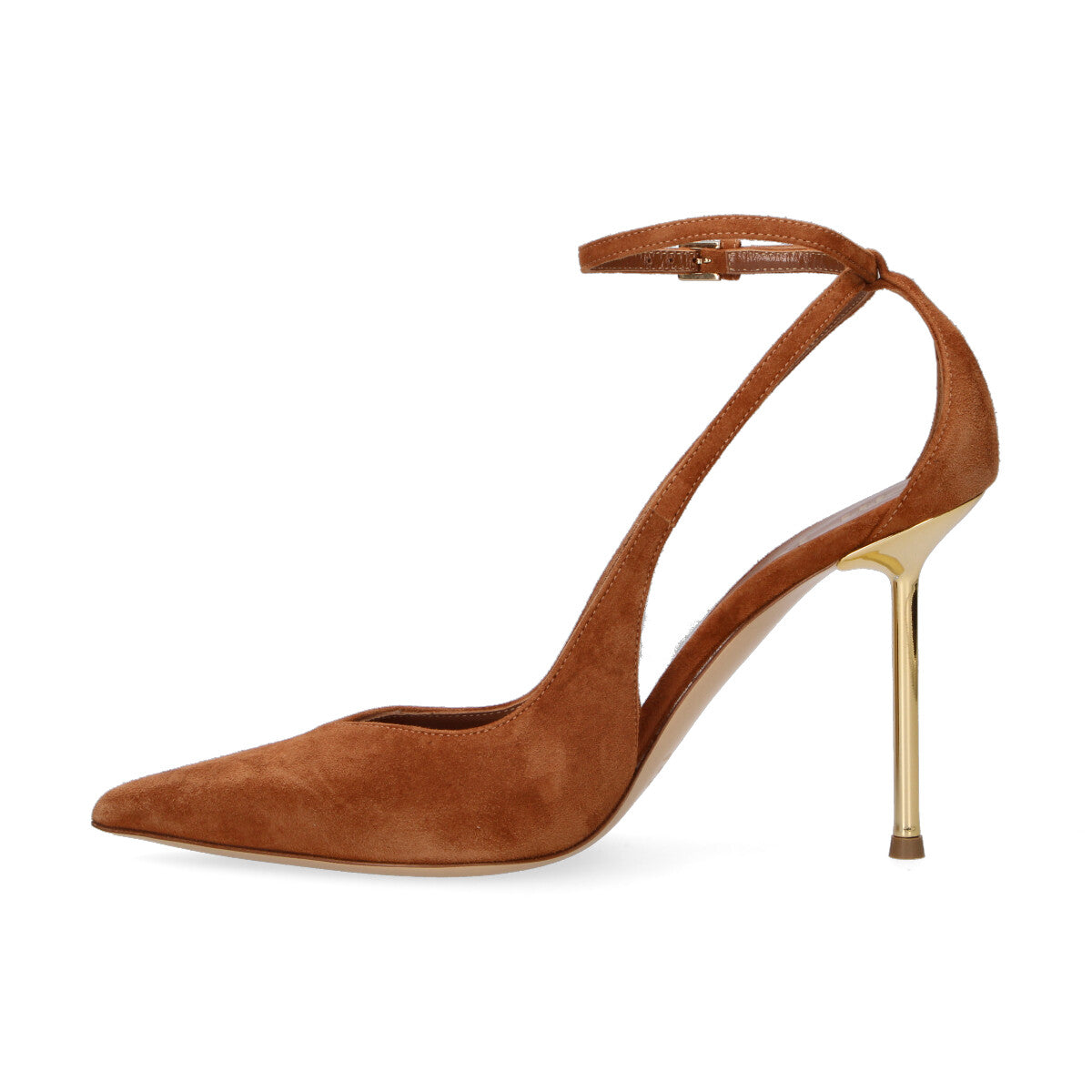 Ninalilou decolltè Helen in camoscio cuoio