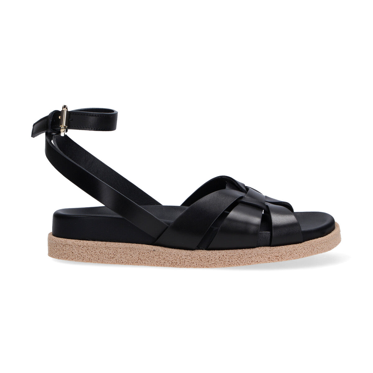 Guglielmo Rotta sandalo Tick pelle nera