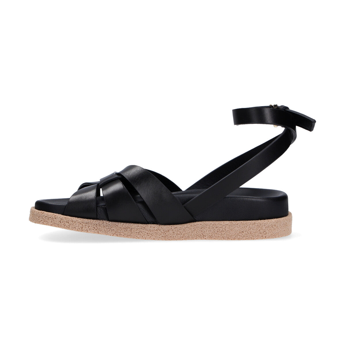 Guglielmo Rotta sandalo Tick pelle nera