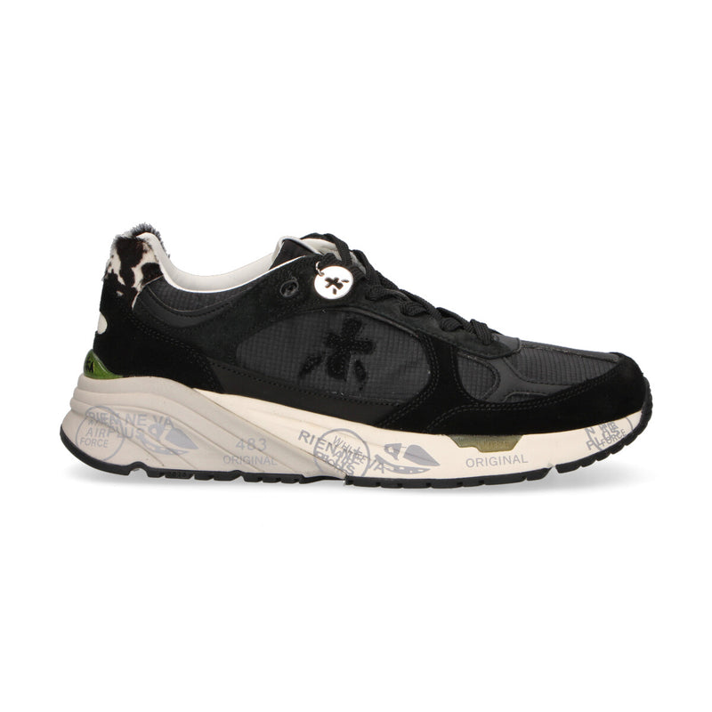 Premiata sneaker Mased in nylon nera