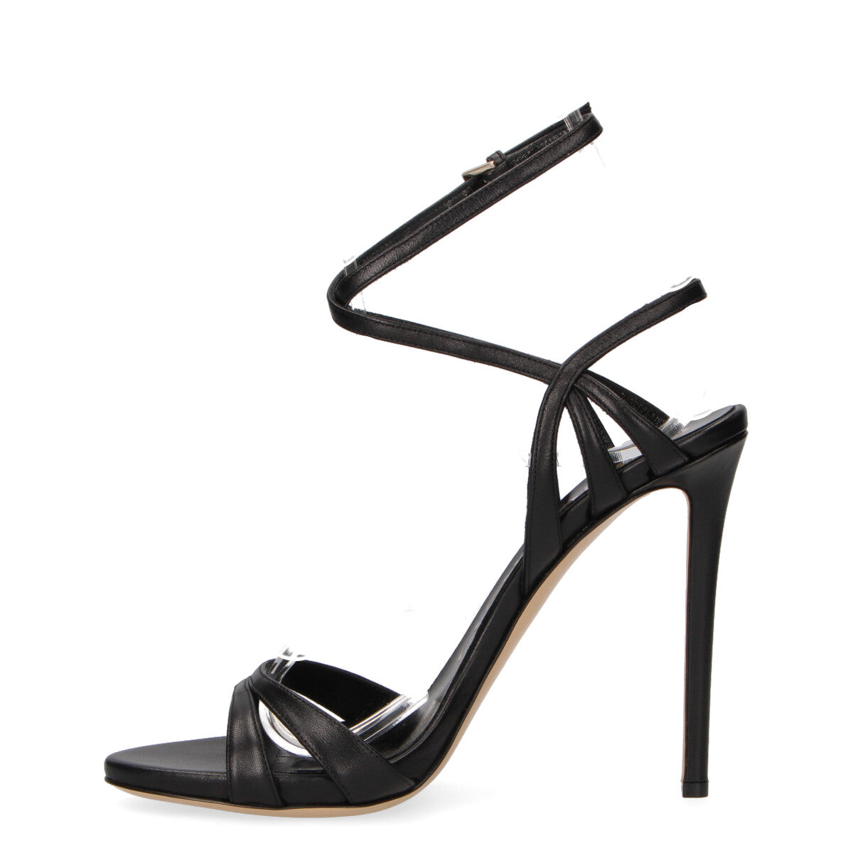 Ninalilou sandalo Micol in pelle morbida nera