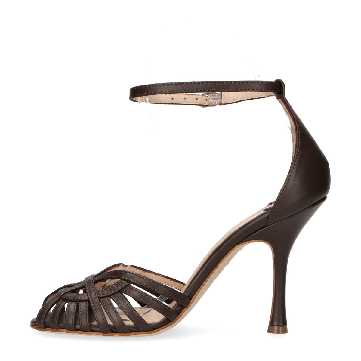 Anna F. sandalo in pelle testa di moro