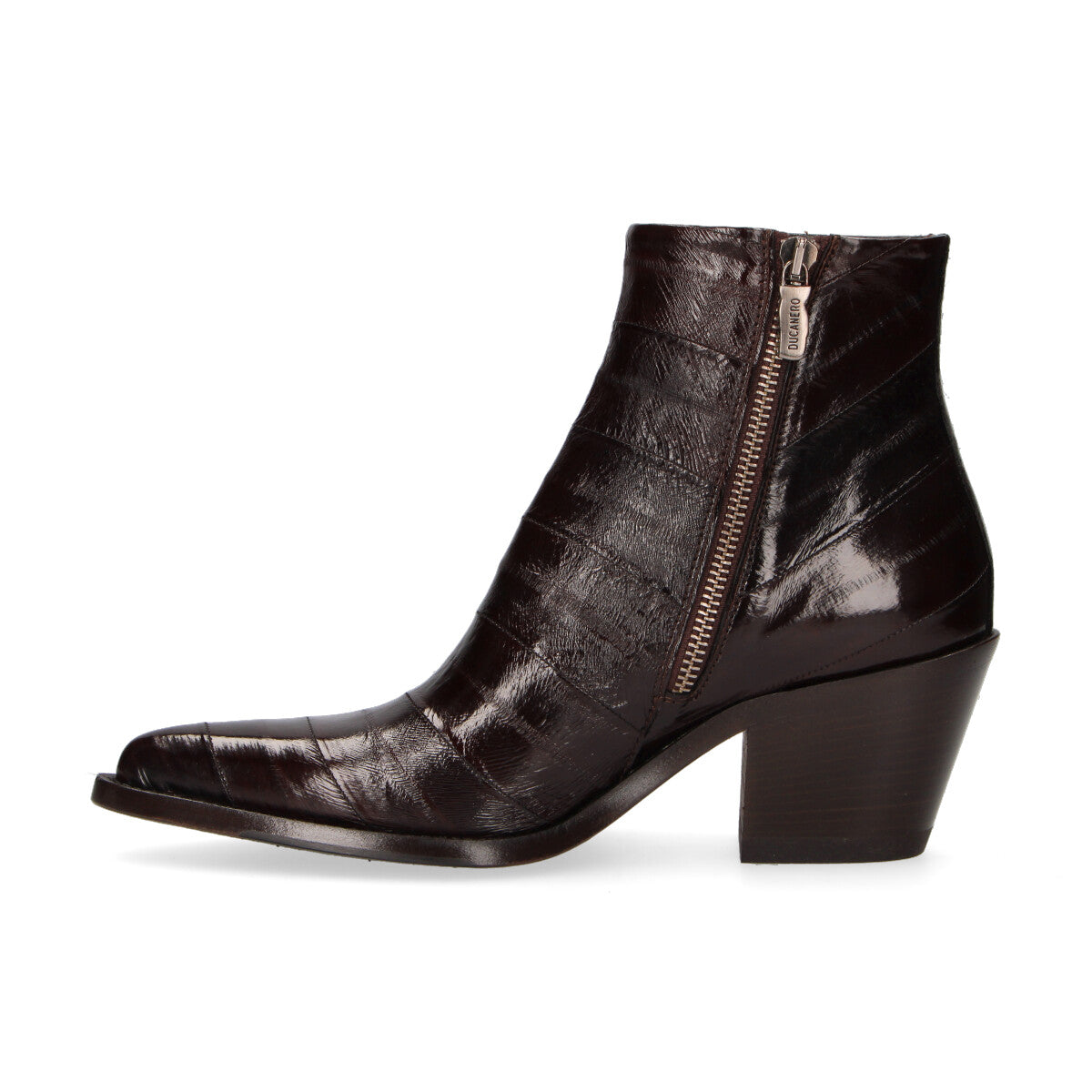 Ducanero tronchetto texano pelle testa di moro