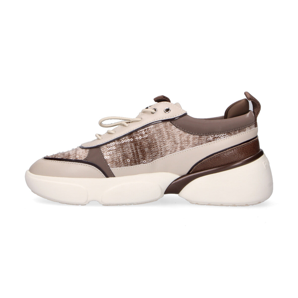 Pinko sneaker Alba in nylon tortora