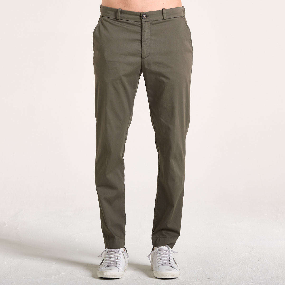 RRD cottech chino jo pant verde foresta