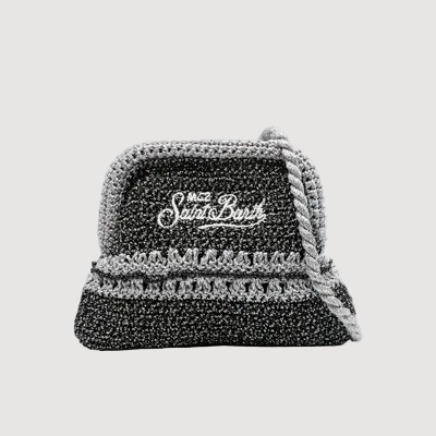 Mc2 Saint Barth Crochet Pouch Lurex nera