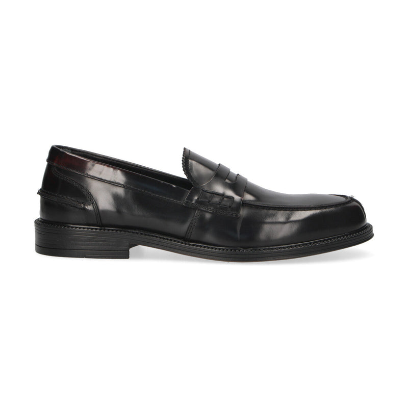Pawelk's mocassino in pelle lucida bordeaux