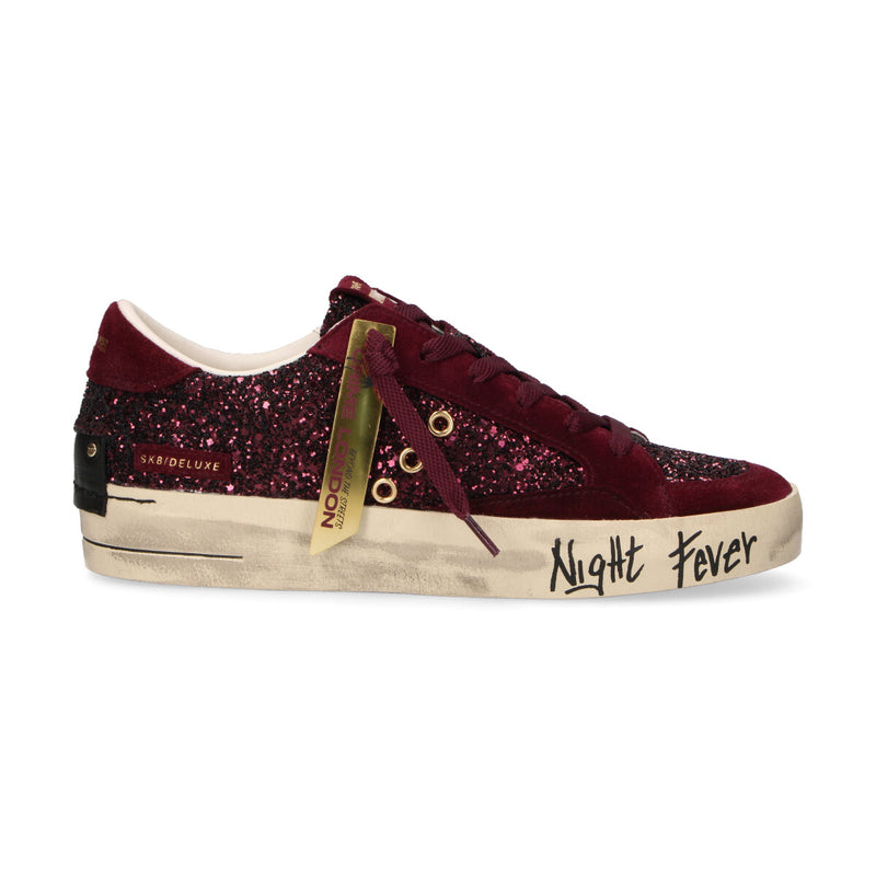 Crime London sneaker SK8 deluxe ruby fever