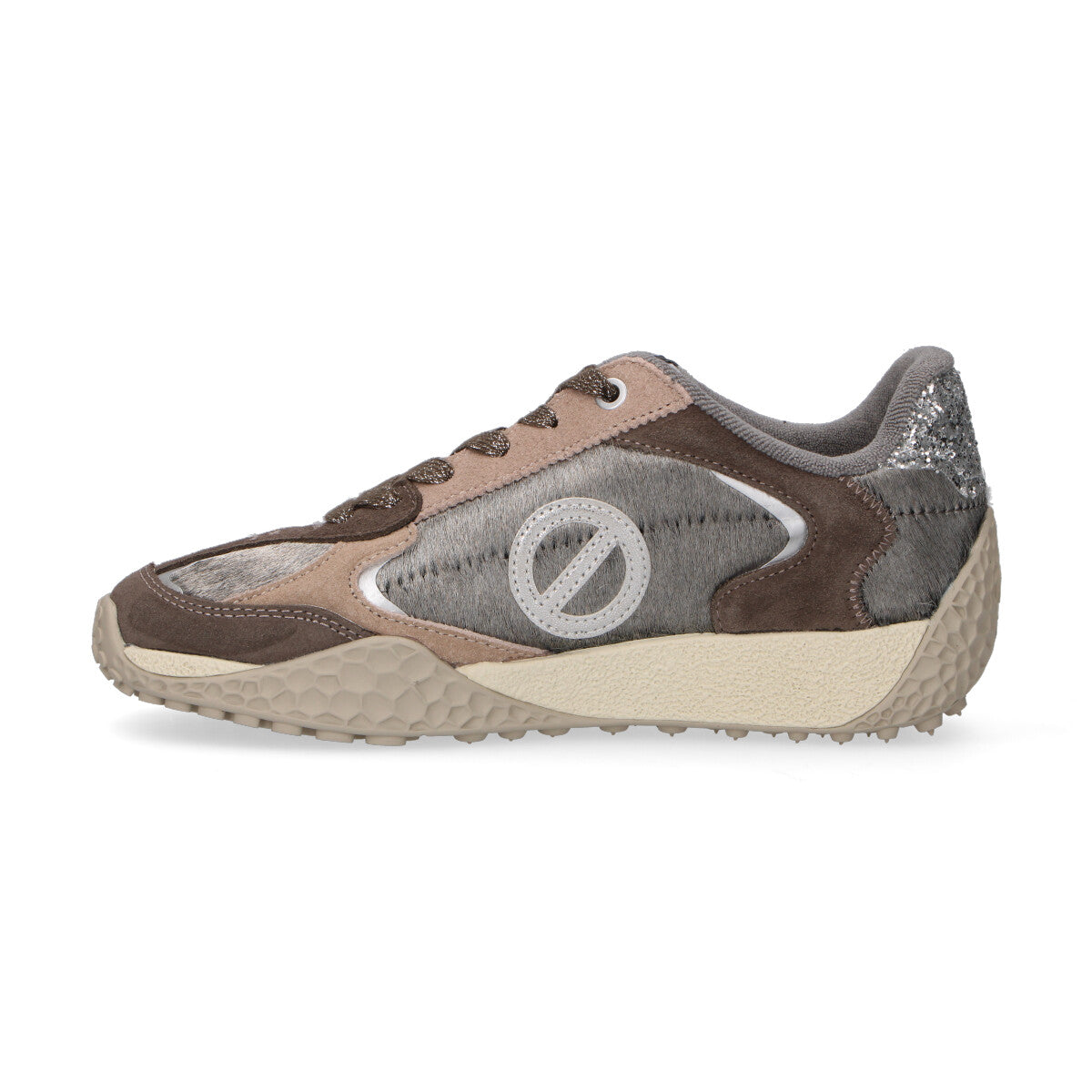 No Name sneaker Kate in cavallino grigio