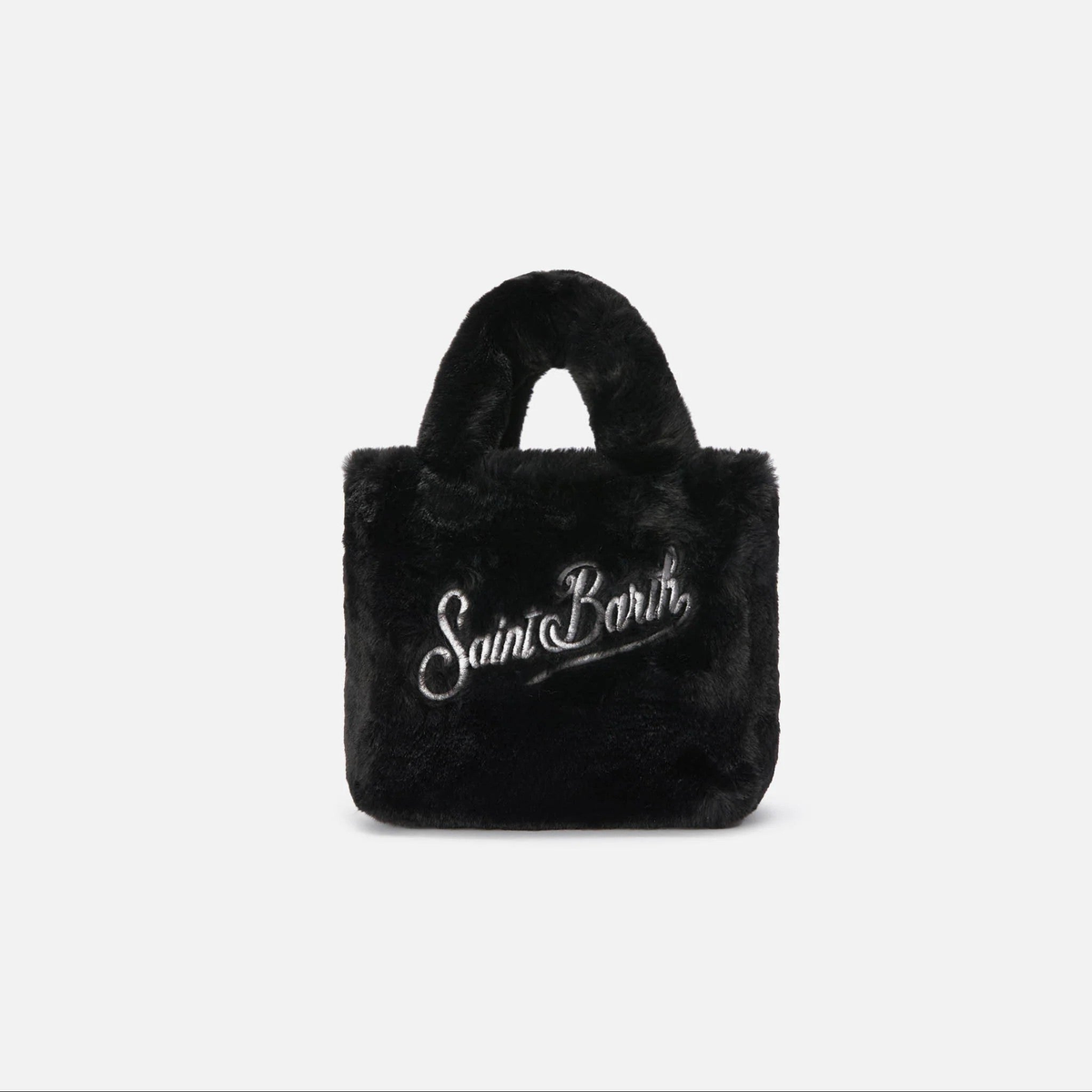 Mc2 Saint Barth borsa Vanity Mini Soft Fur nera