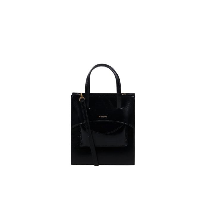 Hidesins borsa a mano Pocket M Crisp nera