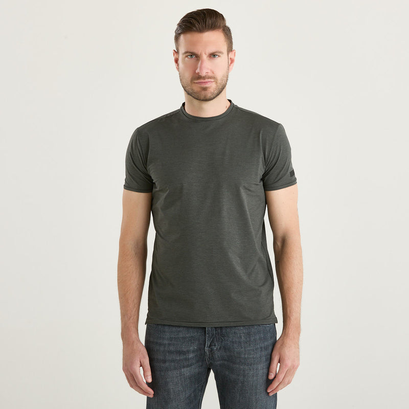 RRD t-shirt microforata in tessuto tecnico verde