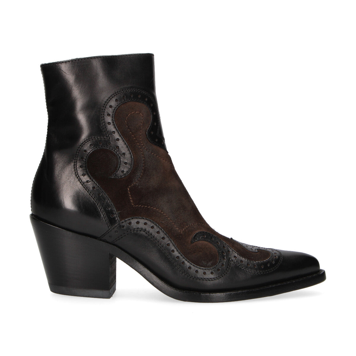 Ducanero tronchetto texano pelle nero