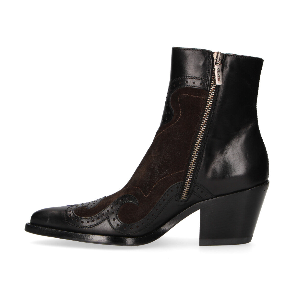 Ducanero tronchetto texano pelle nero