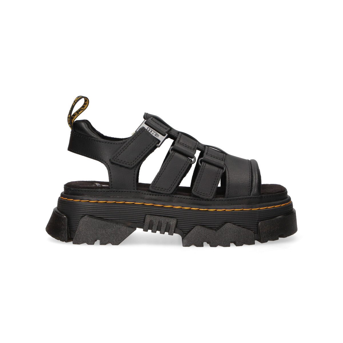 Dr Martens sandalo Mattison 3S pelle nero