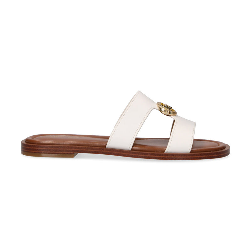 Michael kors ciabatta Erin in pelle bianca