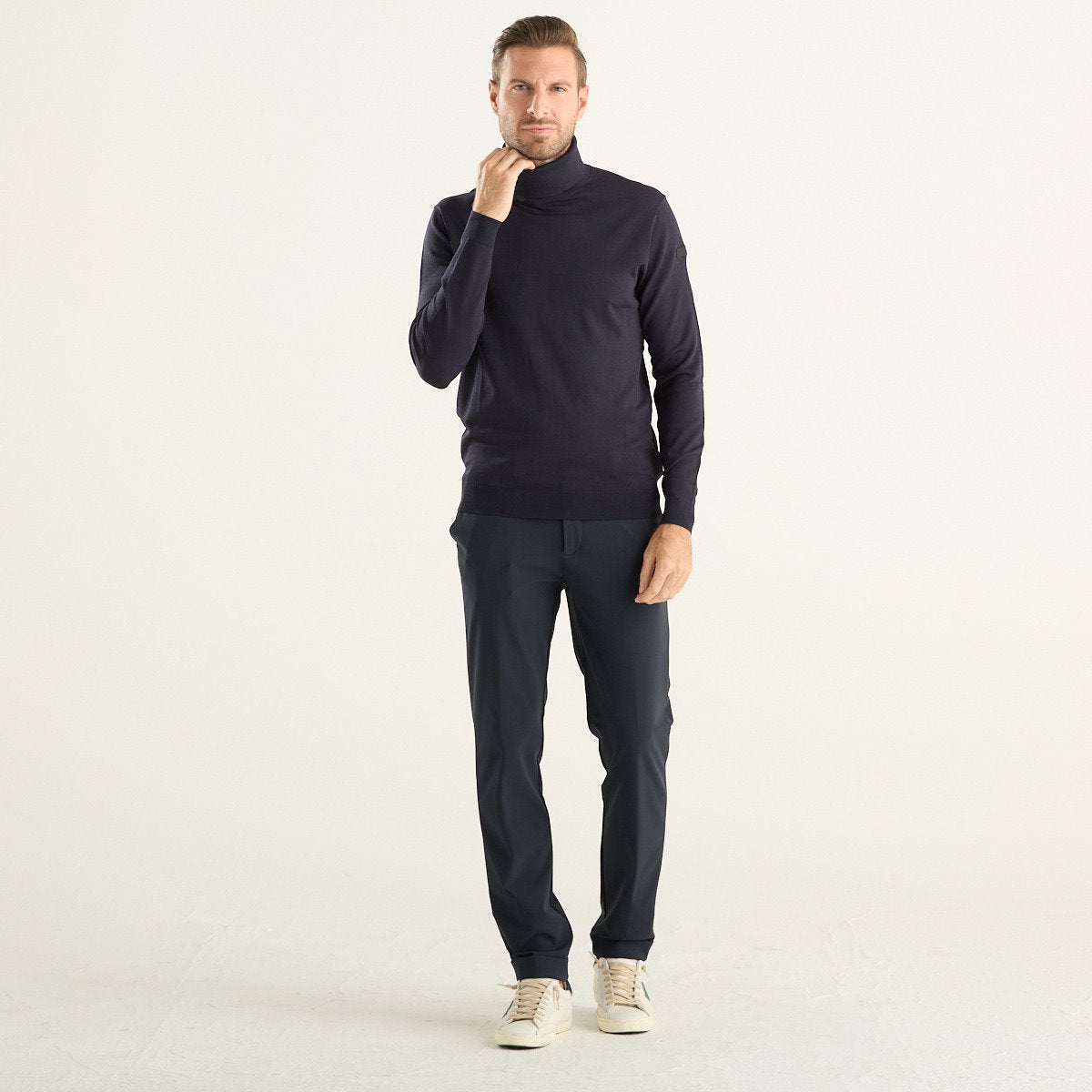 RRD maglia dolcevita uomo Maxell Turtleneck Knit blu scuro