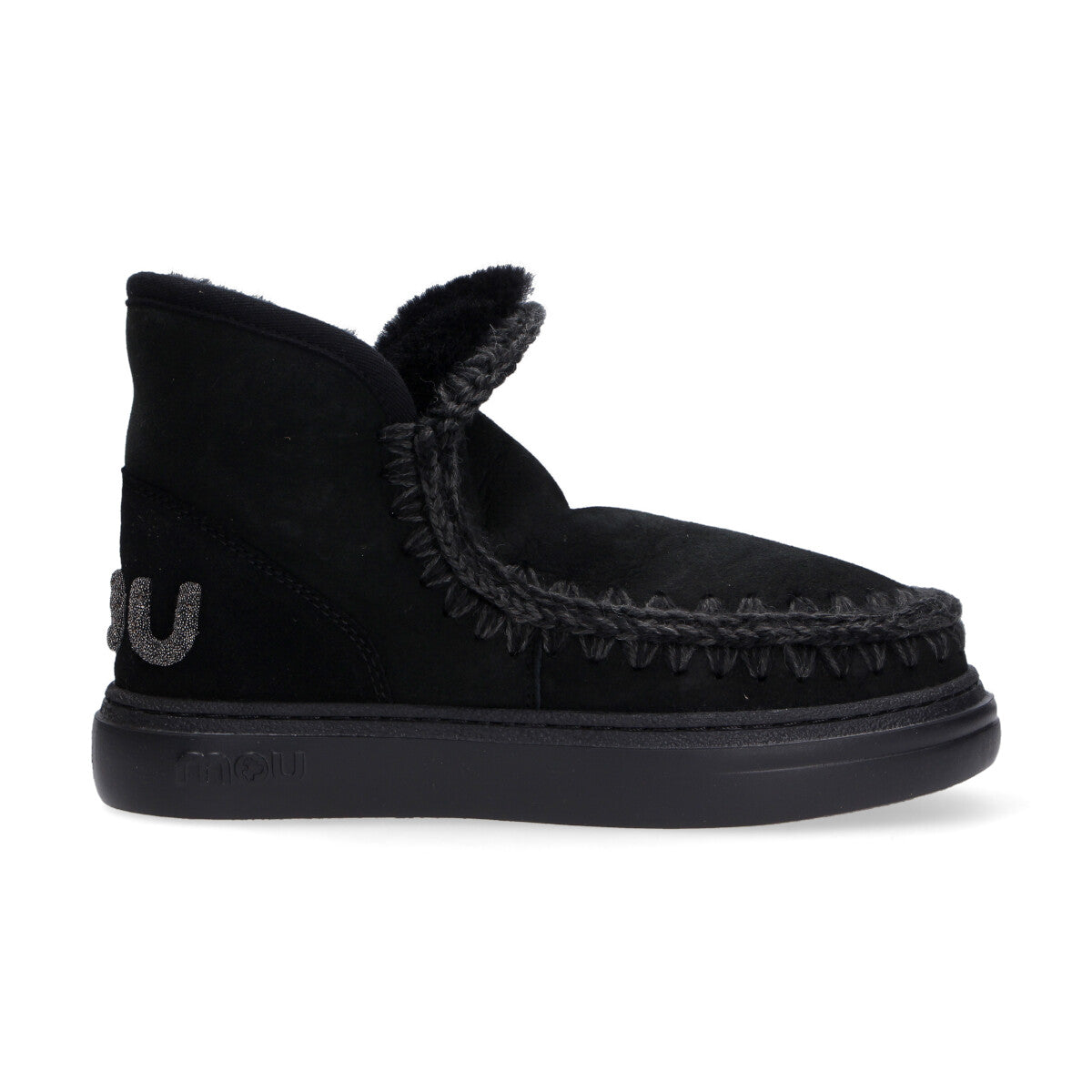 Mou Eskimo sneaker bold glitter logo black