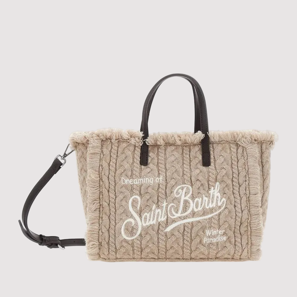 Mc2 Saint Barth borsa colette Wool Braid beige