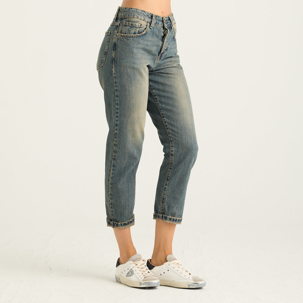 Souvenir jeans in denim slavato