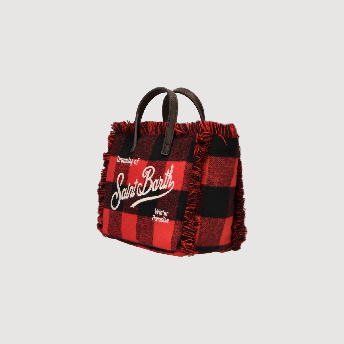 Mc2 Saint Barth borsa Vanity Mini Wool Check Lover