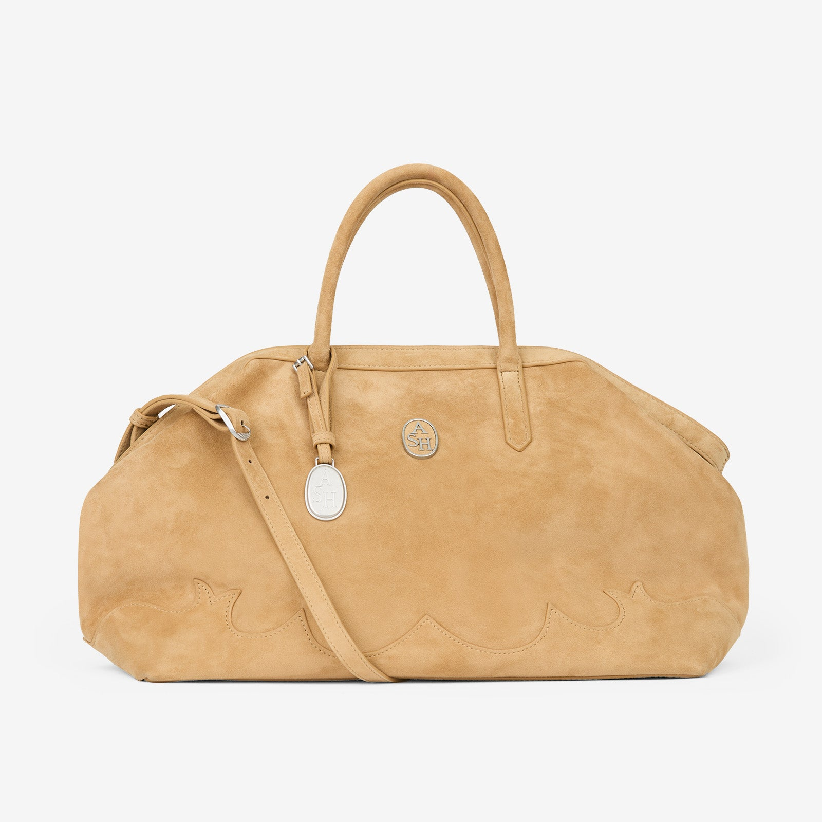 Ash borsa jaquelin texas in camoscio beige