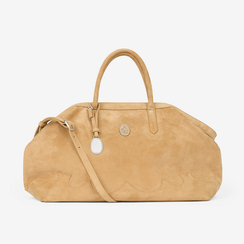 Ash borsa jaquelin texas in camoscio beige