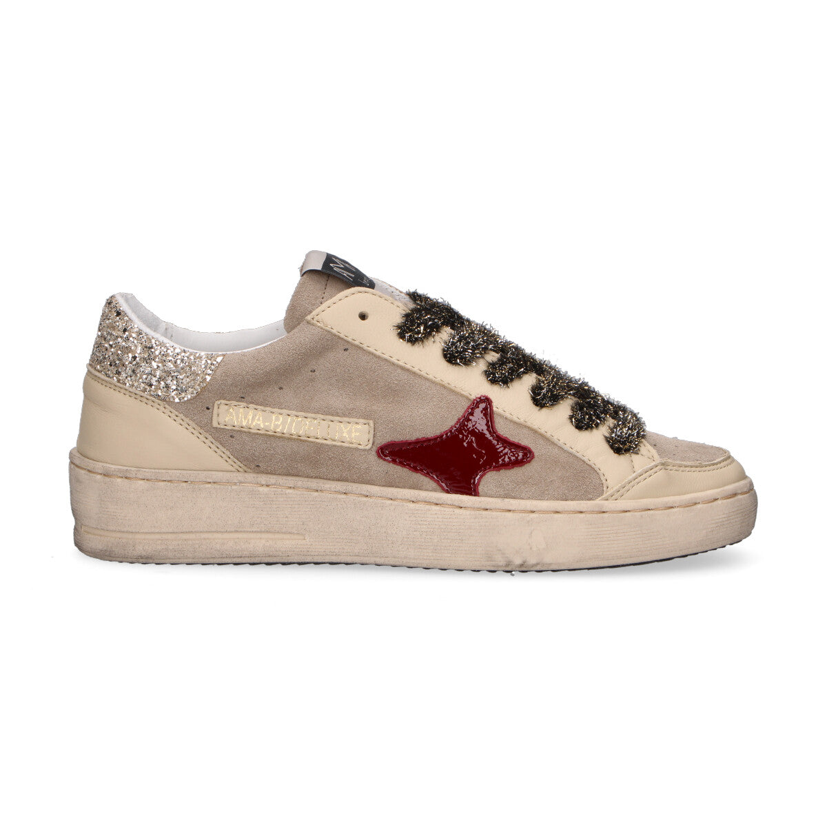 Ama Brand sneaker Slam in camoscio beige