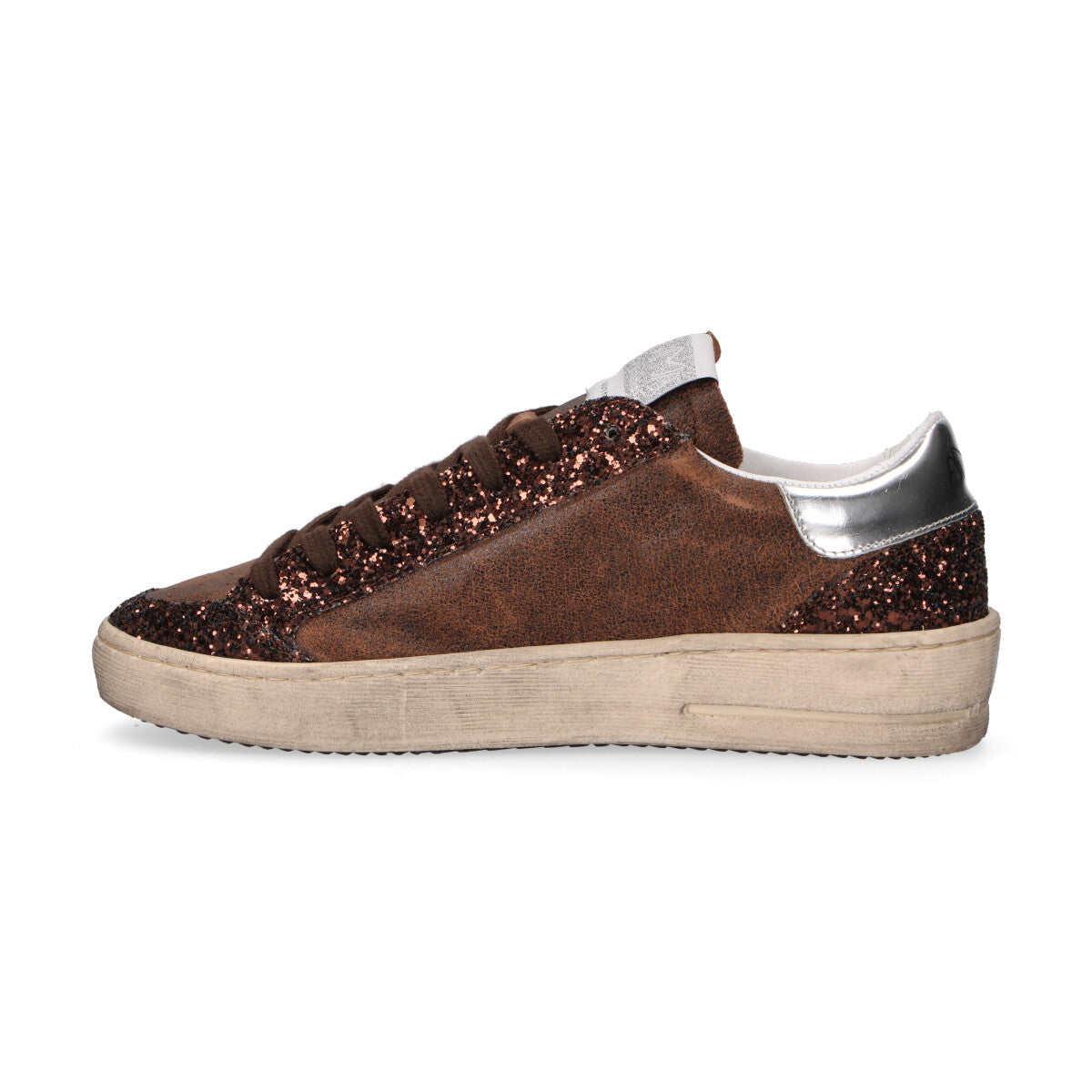 Ama Brand sneaker Slam glitter marrone