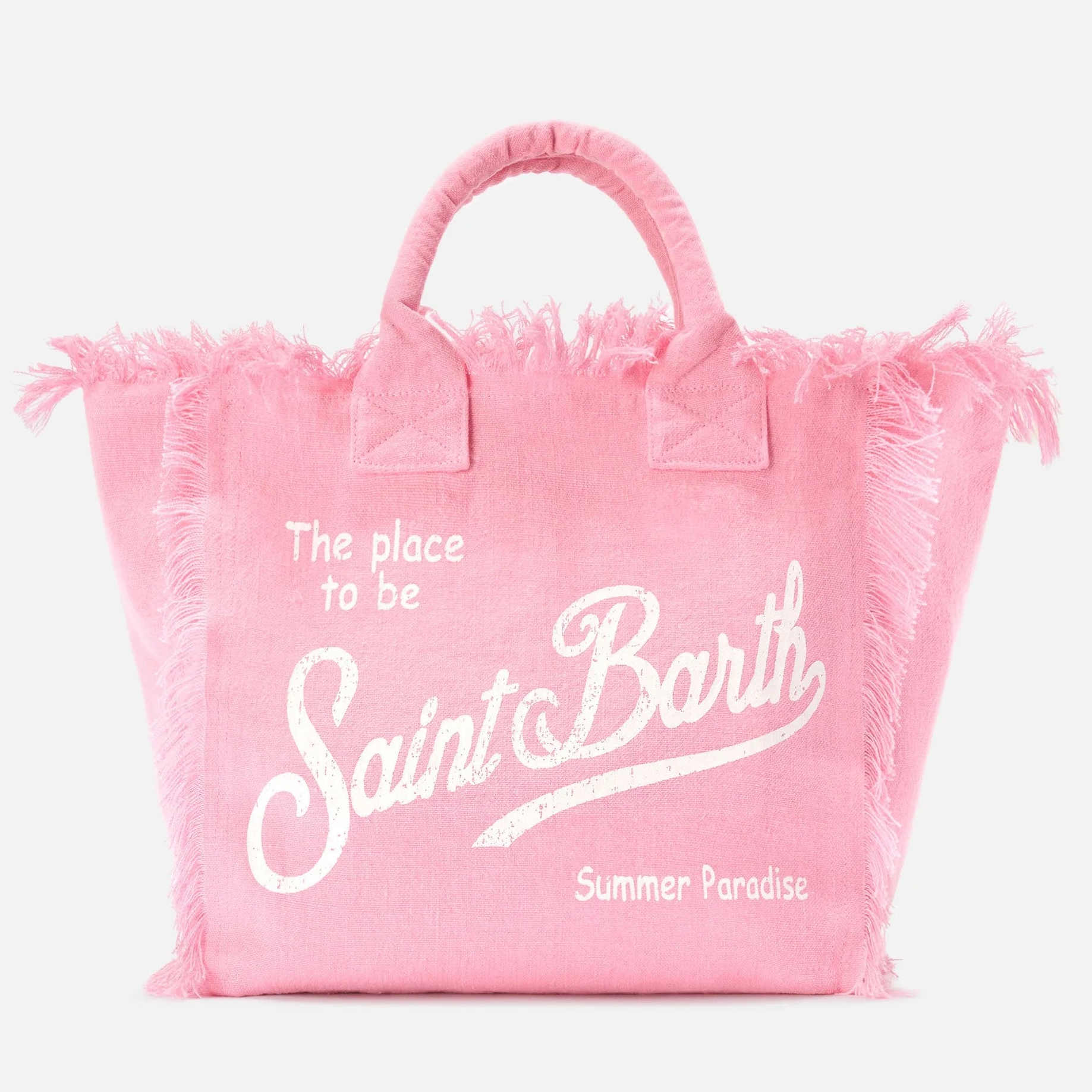 Mc2 Saint Barth borsa Vanity in lino rosa
