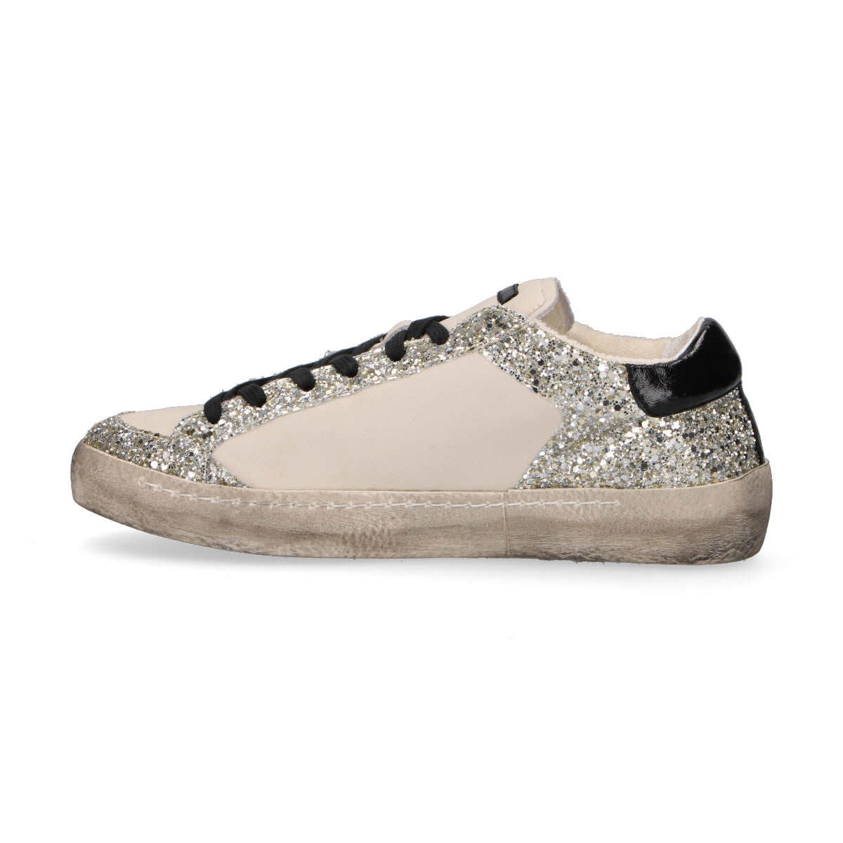 Ama Brand sneaker Time glitter argento