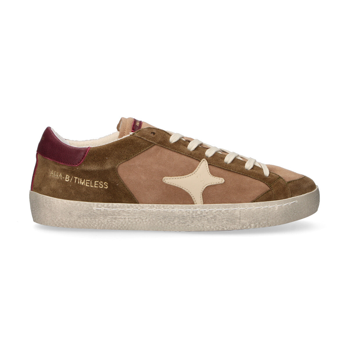 Ama Brand sneaker Time in camoscio cuoio