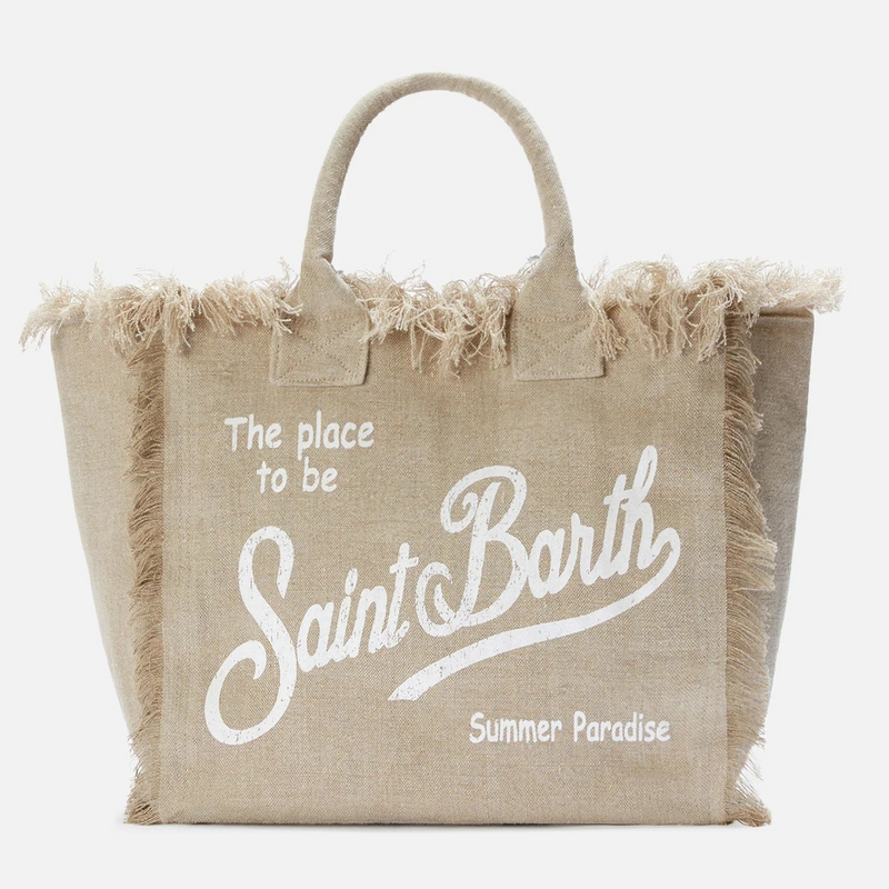 Mc2 Saint Barth borsa Vanity in lino beige