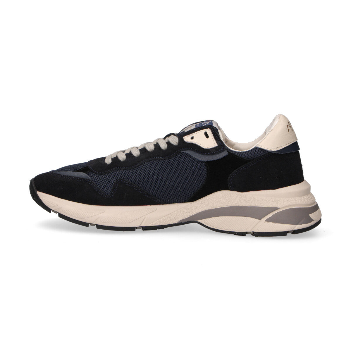 Ama brand sneaker Moon in camoscio blu