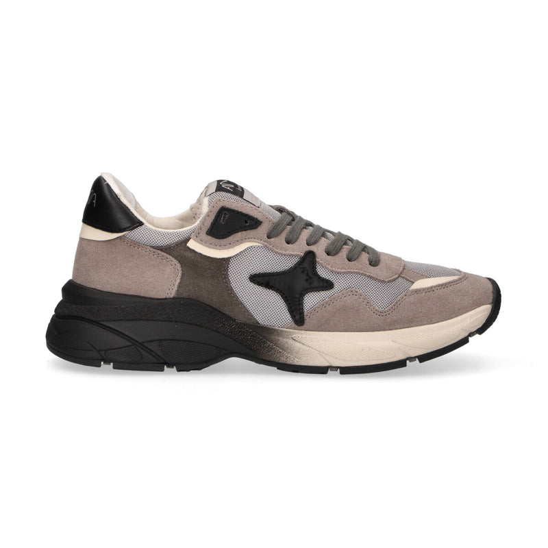 Ama Brand sneaker Moon in camoscio tortora