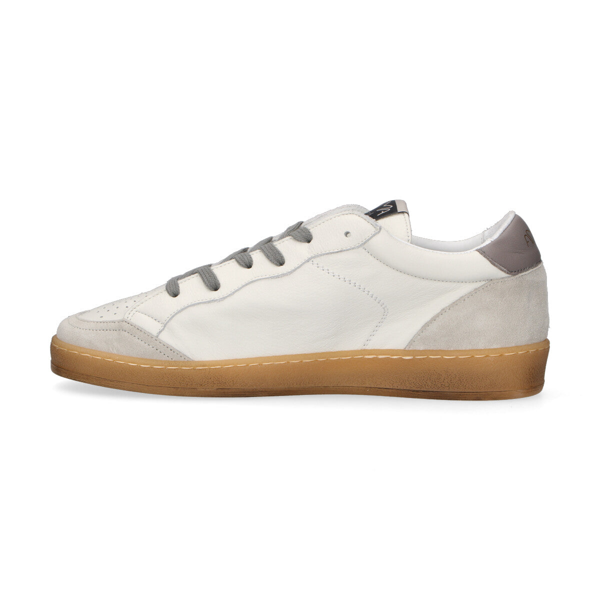 Ama Brand sneaker Sun in pelle bianca verde