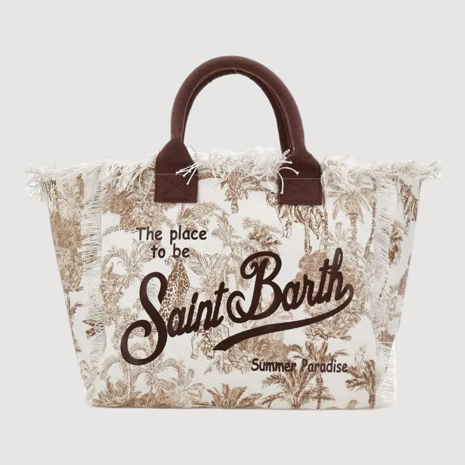 Mc2 Saint Barth borsa vanity jungle oceania beige