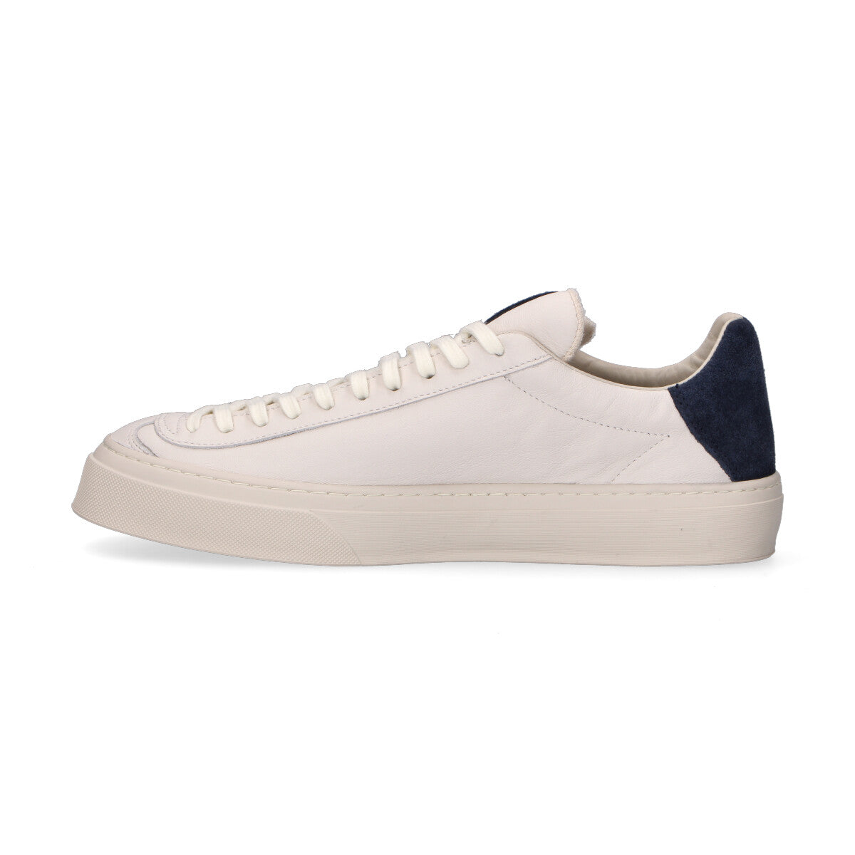 Aqva Alta sneaker Doge in pelle bianca e blu