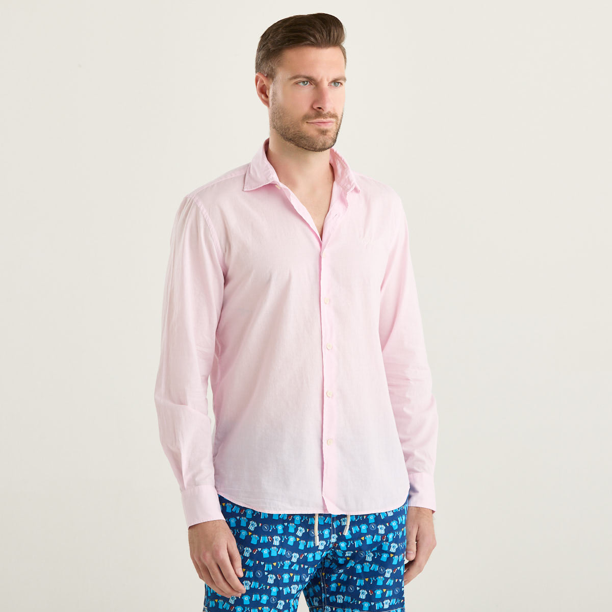 Mc2 Saint Barth camicia leggera rosa