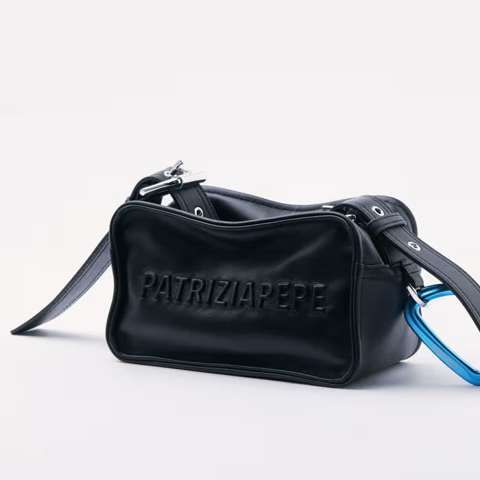 Patrizia Pepe borsa crossbody (IM)PERFECTION mini in pelle nera