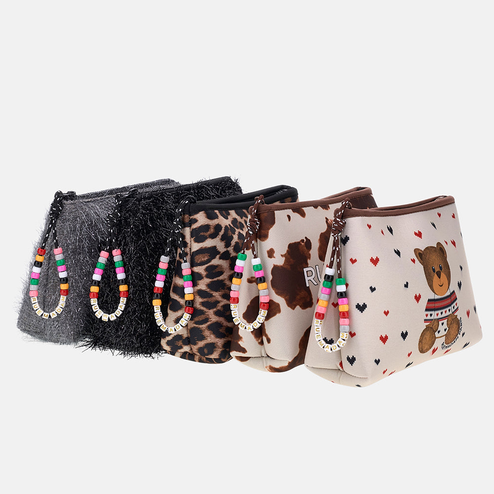 Rue Madam Paris Winter Clutch leopard