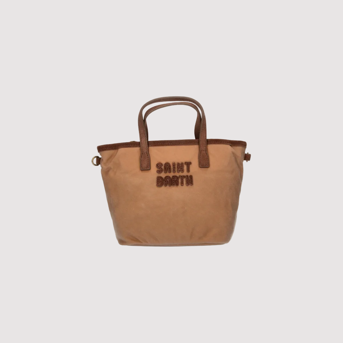 Mc2 Saint Barth borsa City Bag Mini Wax in tessuto beige