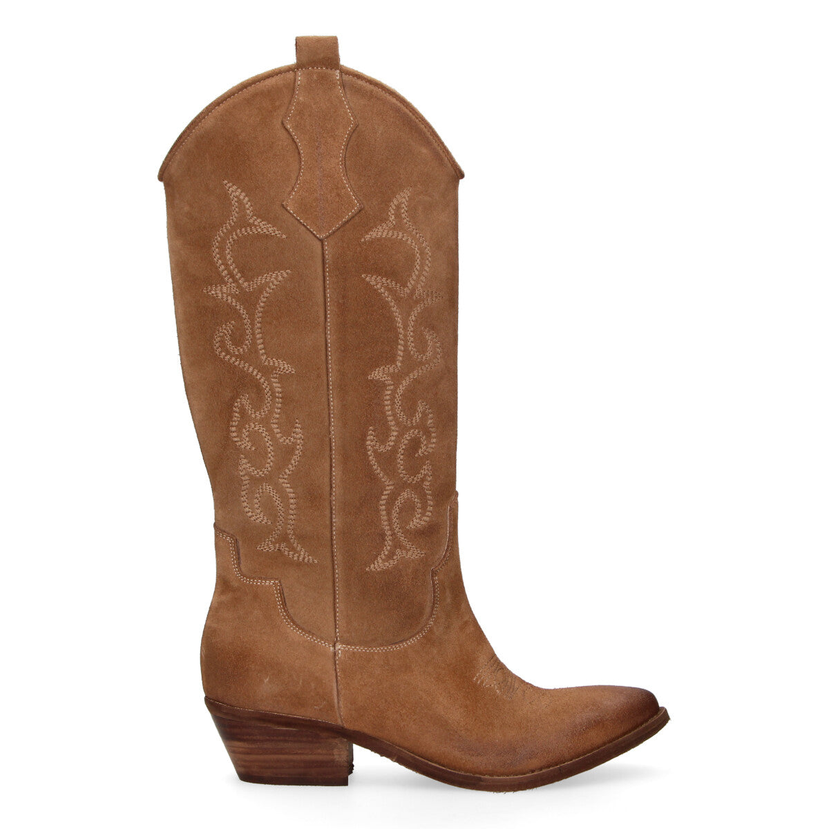 Sophie Marcèl stivale texano in camoscio cuoio