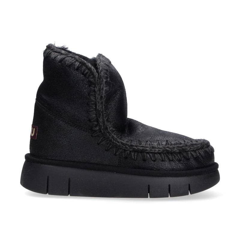Mou boot Eskimo Bounce pelle nero glitter