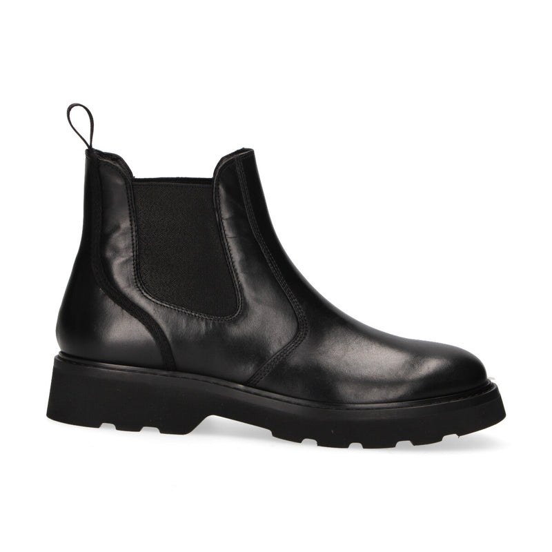Woolrich beatles in pelle nera